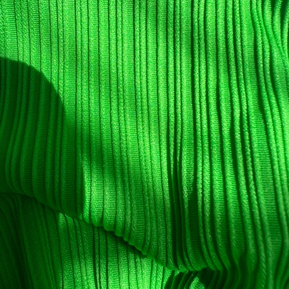 Frankies Bikini Classic Green Tia Plisse Triangle Bikini Top & Harlow Plisse Ful - Picture 3 of 3